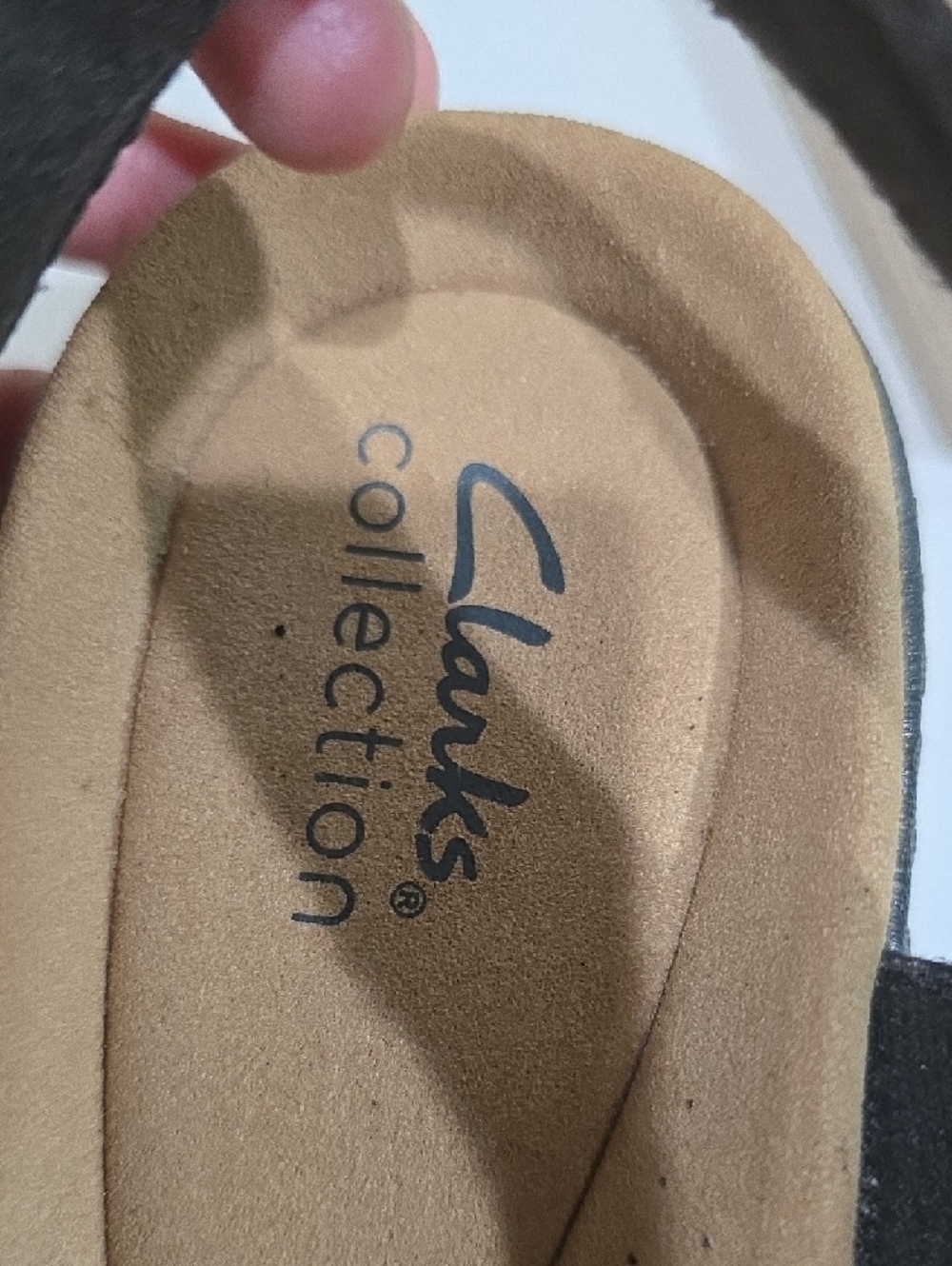 Clarks Black Woven Slingback Comfort Sandals - Picture 2 of 13